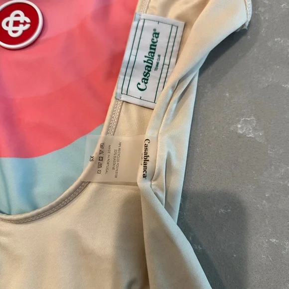 Girls Colorblock One-Piece Swimsuit in Pink & Blue - Picture 4 of 8